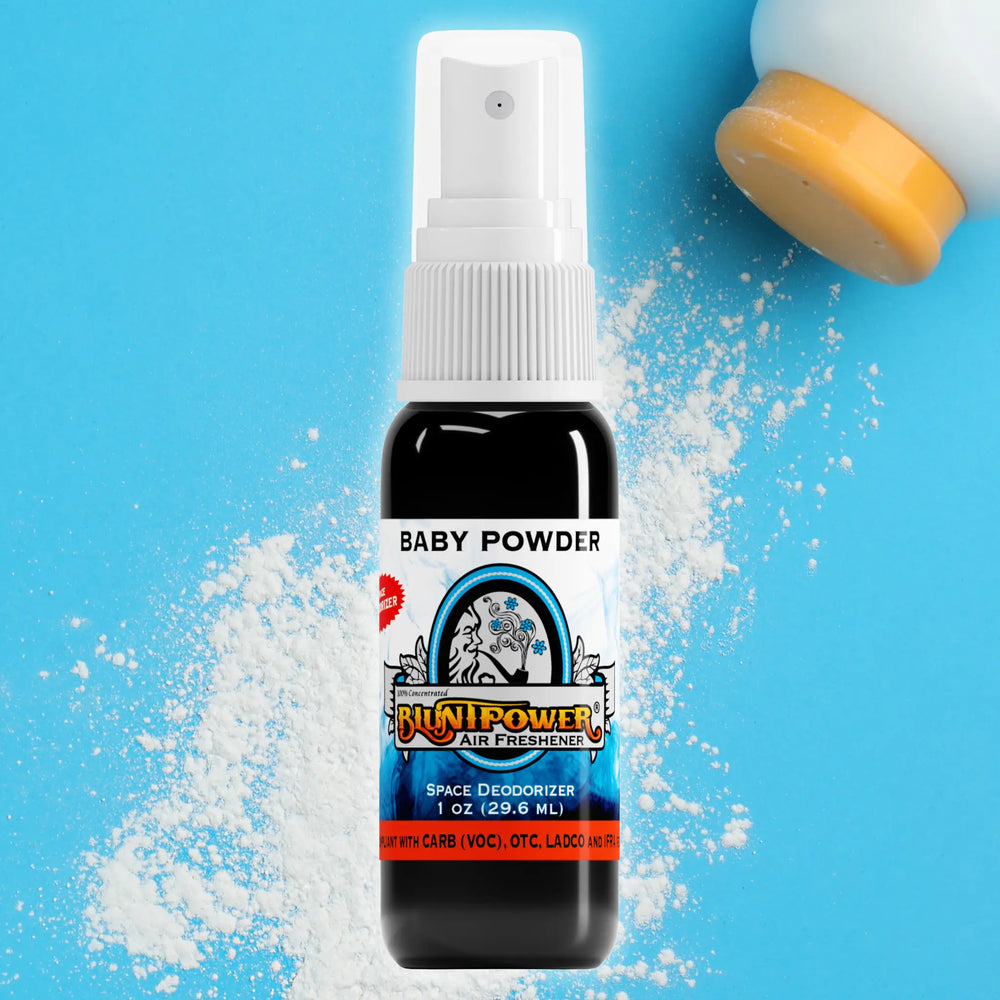 BluntPower Mini Air Fresheners (1 FL OZ) Fragrance: Baby Powder