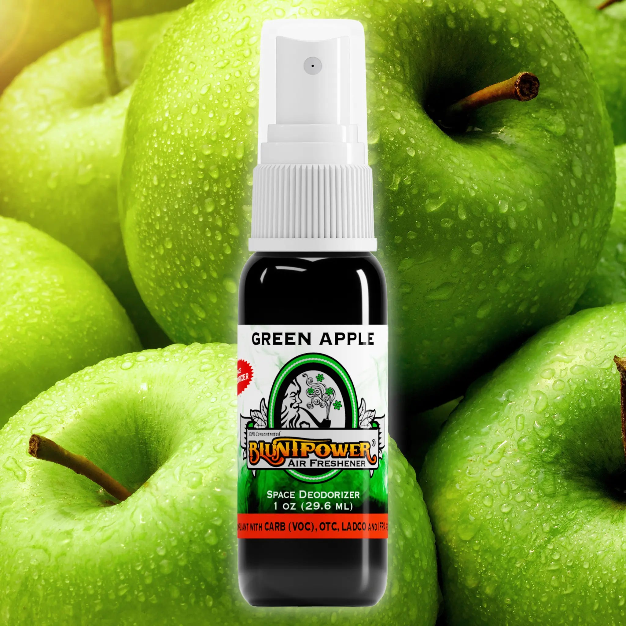 BluntPower Mini Air Fresheners (1 FL OZ) Fragrance: Green Apple